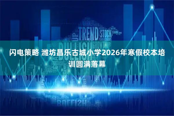 闪电策略 潍坊昌乐古城小学2026年寒假校本培训圆满落幕